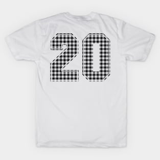 Plaid Number - 20 - Dark T-Shirt